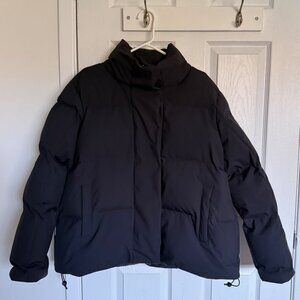 Frank and Oak Black Lykke Puffer Coat (2022)